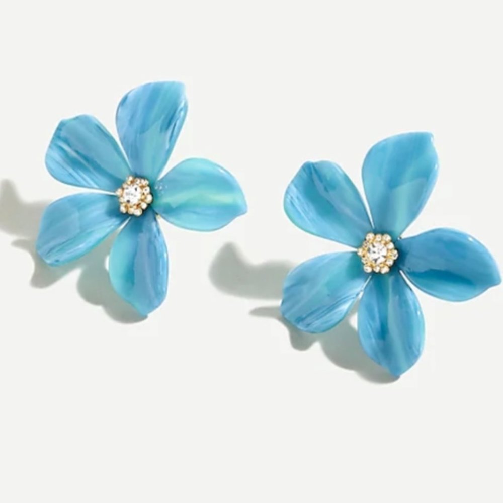 J. Crew Flower Earrings - Statement Flower/Daisy Earrings